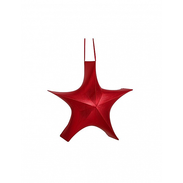 Αστέρι 3D ανοιγ. υφασμάτινο κόκκινο 80x26x75