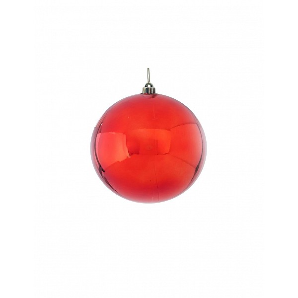 Μπάλα πλαστικό γυάλινο Φ25 κόκκινονη