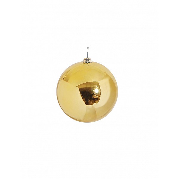 Μπάλα πλαστικό γυάλινο Φ35 χρυσή