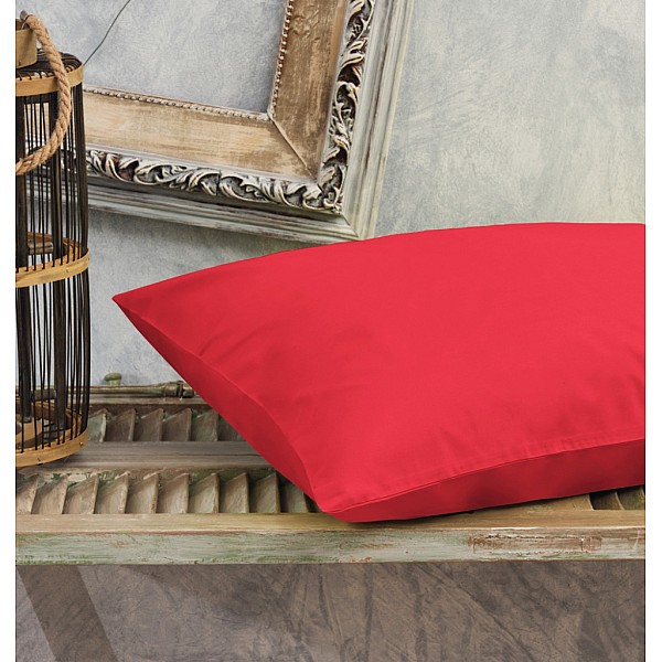 Μαξιλαροθήκες Μονόχρωμες Power Nap - Red, 50x70