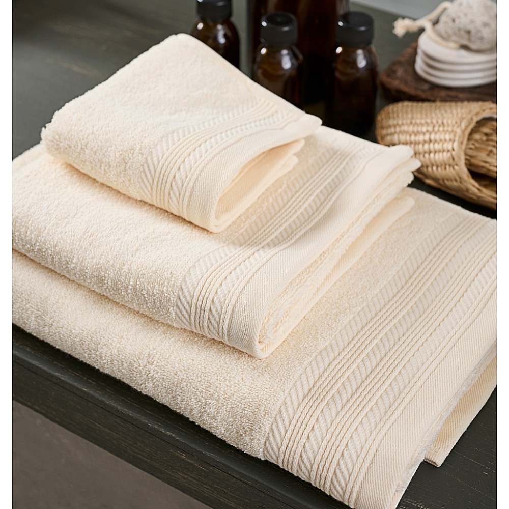 Πετσέτα Μονόχρωμη New Cotton Series - White, Προσώπου 50x90