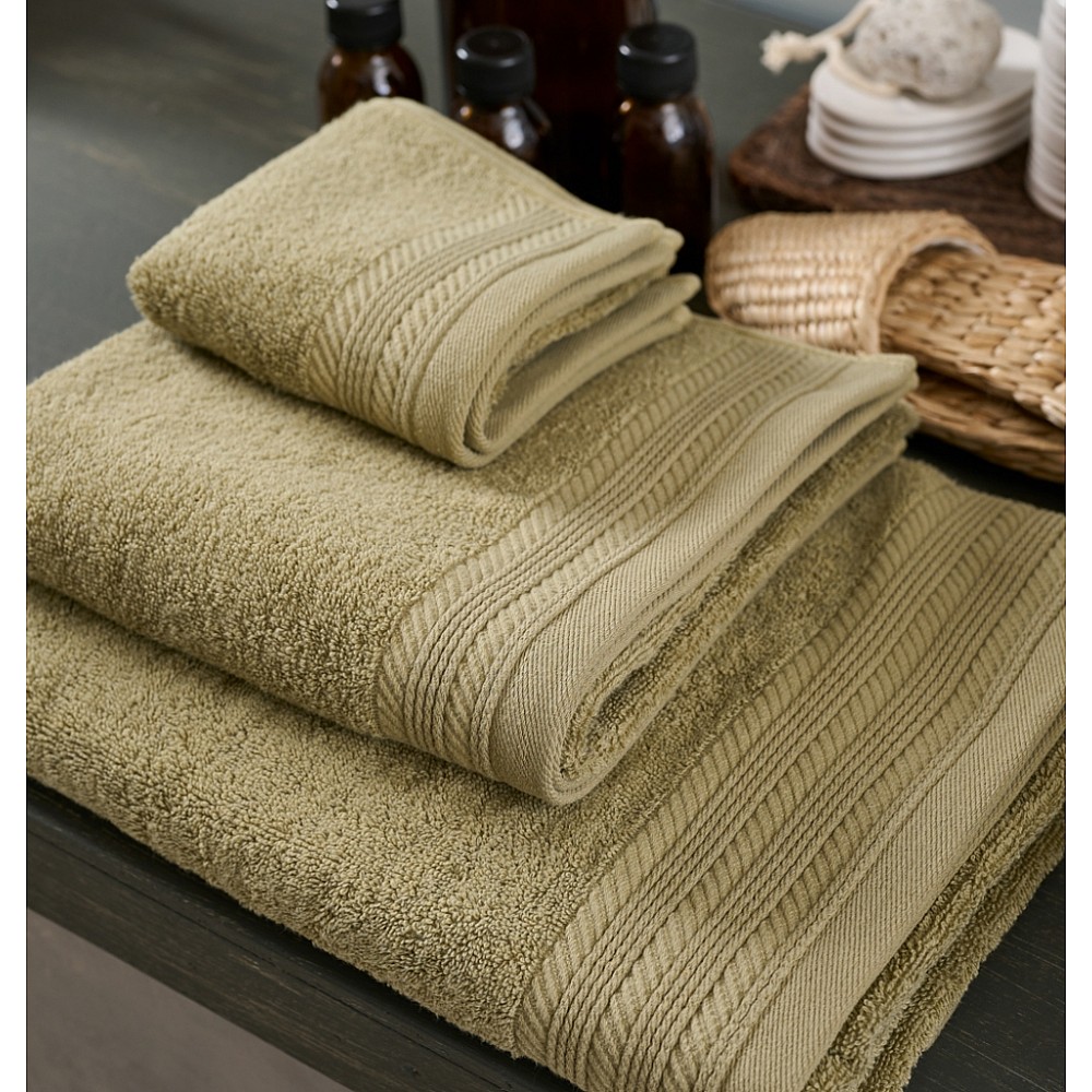 Πετσέτα Μονόχρωμη New Cotton Series - Olive, Σώματος 75x150