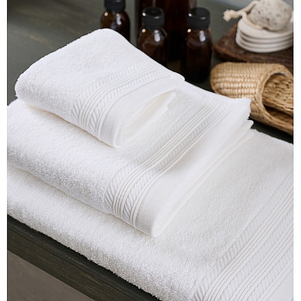 Πετσέτα Μονόχρωμη New Cotton Series - White, Σώματος 75x150