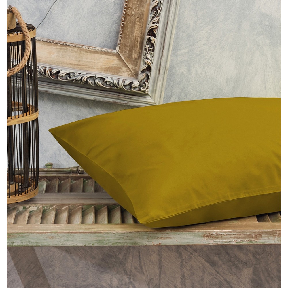 Μαξιλαροθήκες Μονόχρωμες Power Nap Premium - Khaki, 50x70