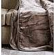 Κουβέρτα Μονόχρωμη Βελούρ Silk Touch - Brown, Υπέρδιπλο (220x240)