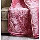 Κουβέρτα Μονόχρωμη Βελούρ Silk Touch - Dusty Pink, Υπέρδιπλο (220x240)