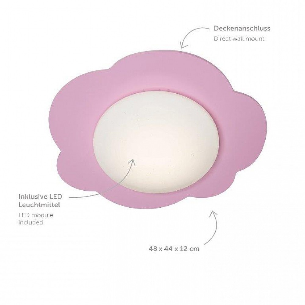 Φωτιστικό Οροφής LED Ροζ Cloud Starlight Small