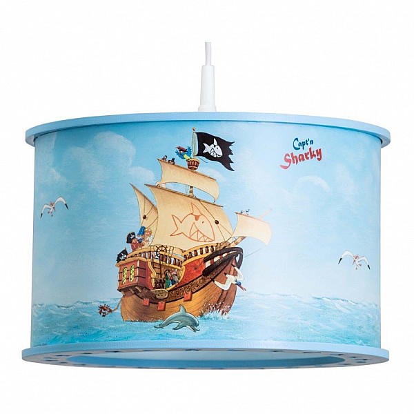 Κρεμαστό Φωτιστικό Οροφής Πειρατικό Καράβι Capt’n Sharky Μπλε