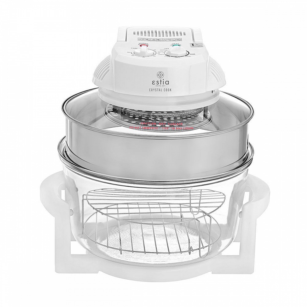 ΦΟΥΡΝΑΚΙ ΡΟΜΠΟΤ CRYSTAL COOK 1400w 12lt ΜΕ ΑΝΤΙΣΤAΣΕΙΣ ΛΕΥΚΟ 06-16548