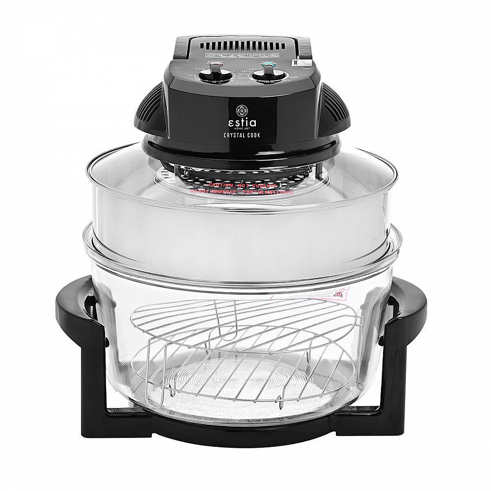 ΦΟΥΡΝΑΚΙ ΡΟΜΠΟΤ CRYSTAL COOK 1400w 12lt ΜΕ ΑΝΤΙΣΤΆΣΕΙΣ ΜΑΥΡΟ 06-16555