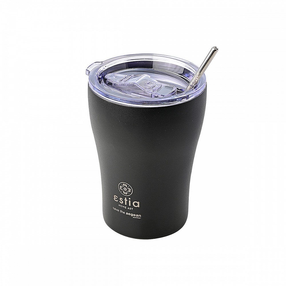 ΘΕΡΜΟΣ COFFEE MUG SAVE THE AEGEAN 350ml MIDNIGHT BLACK 01-12083