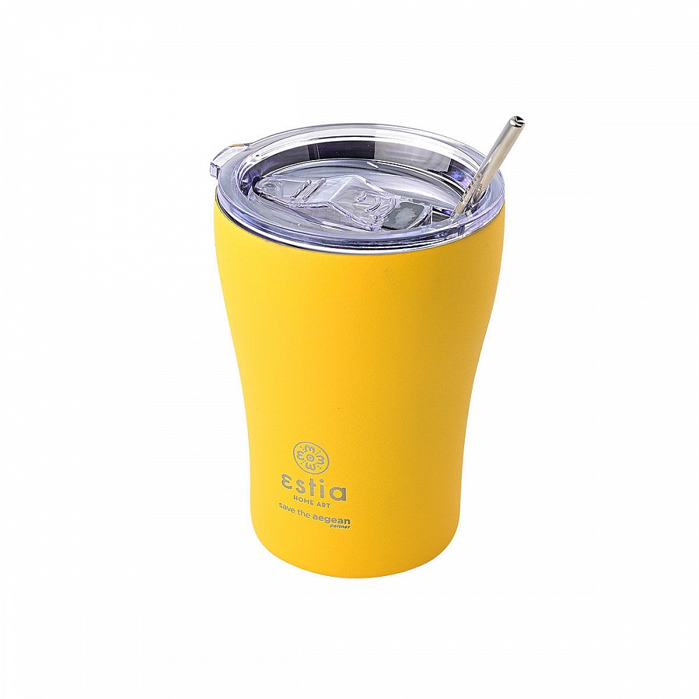 ΘΕΡΜΟΣ COFFEE MUG SAVE THE AEGEAN 350ml PINEAPPLE YELLOW 01-12458