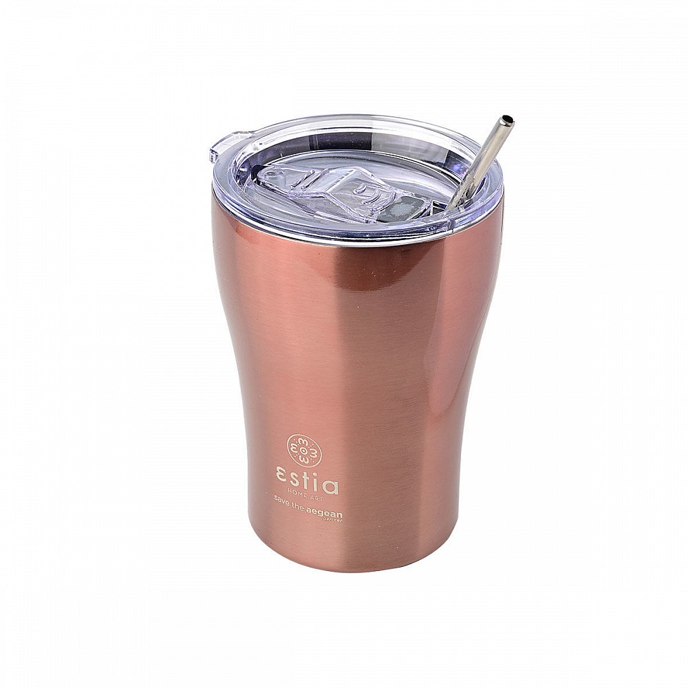 ΘΕΡΜΟΣ COFFEE MUG SAVE THE AEGEAN 350ml ROSE GOLD 01-12489