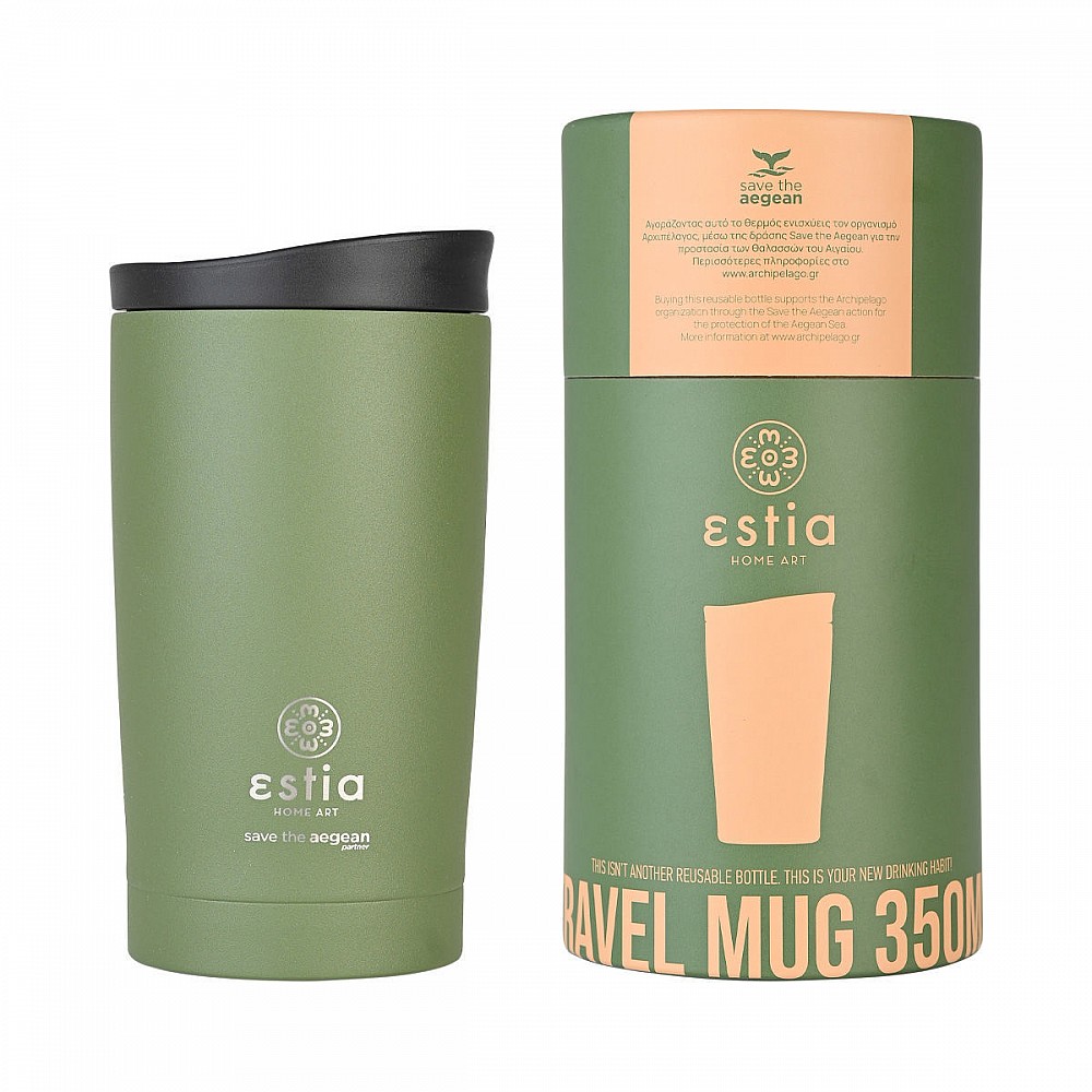 ΘΕΡΜΟΣ TRAVEL MUG SAVE THE AEGEAN 350ml FOREST SPIRIT 01-20392