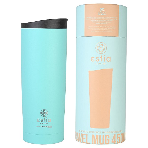 ΘΕΡΜΟΣ TRAVEL MUG SAVE THE AEGEAN 500ml BERMUDA GREEN 01-20330