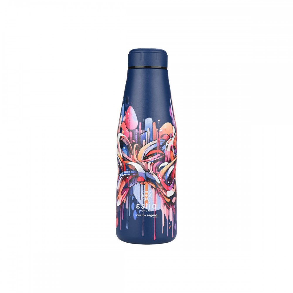 ΘΕΡΜΟΣ TRAVEL FLASK SAVE THE AEGEAN 500ml VIBRANT VORTEX 01-22075