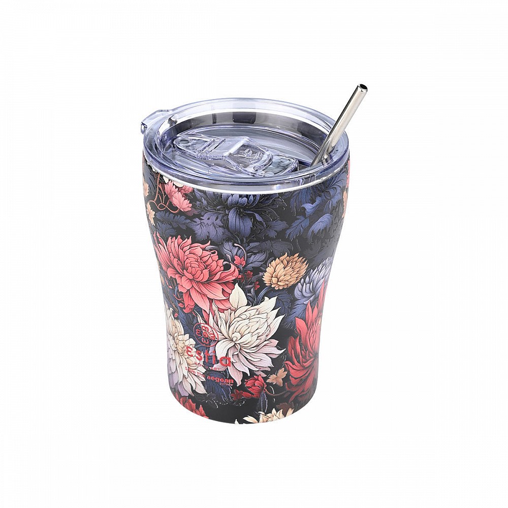 ΘΕΡΜΟΣ COFFEE MUG SAVE THE AEGEAN 350ml MIDNIGHT BLOSSOM 01-22945