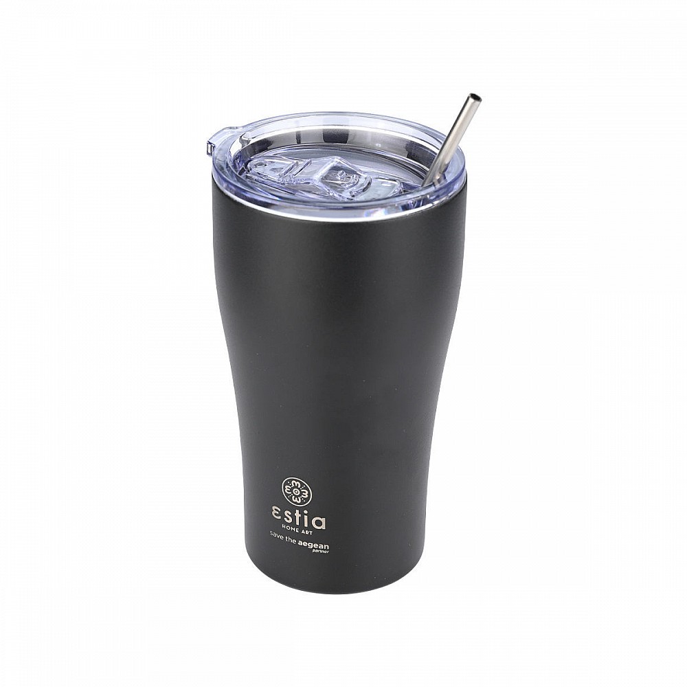 ΘΕΡΜΟΣ COFFEE MUG SAVE THE AEGEAN 500ml MIDNIGHT BLACK 01-23122