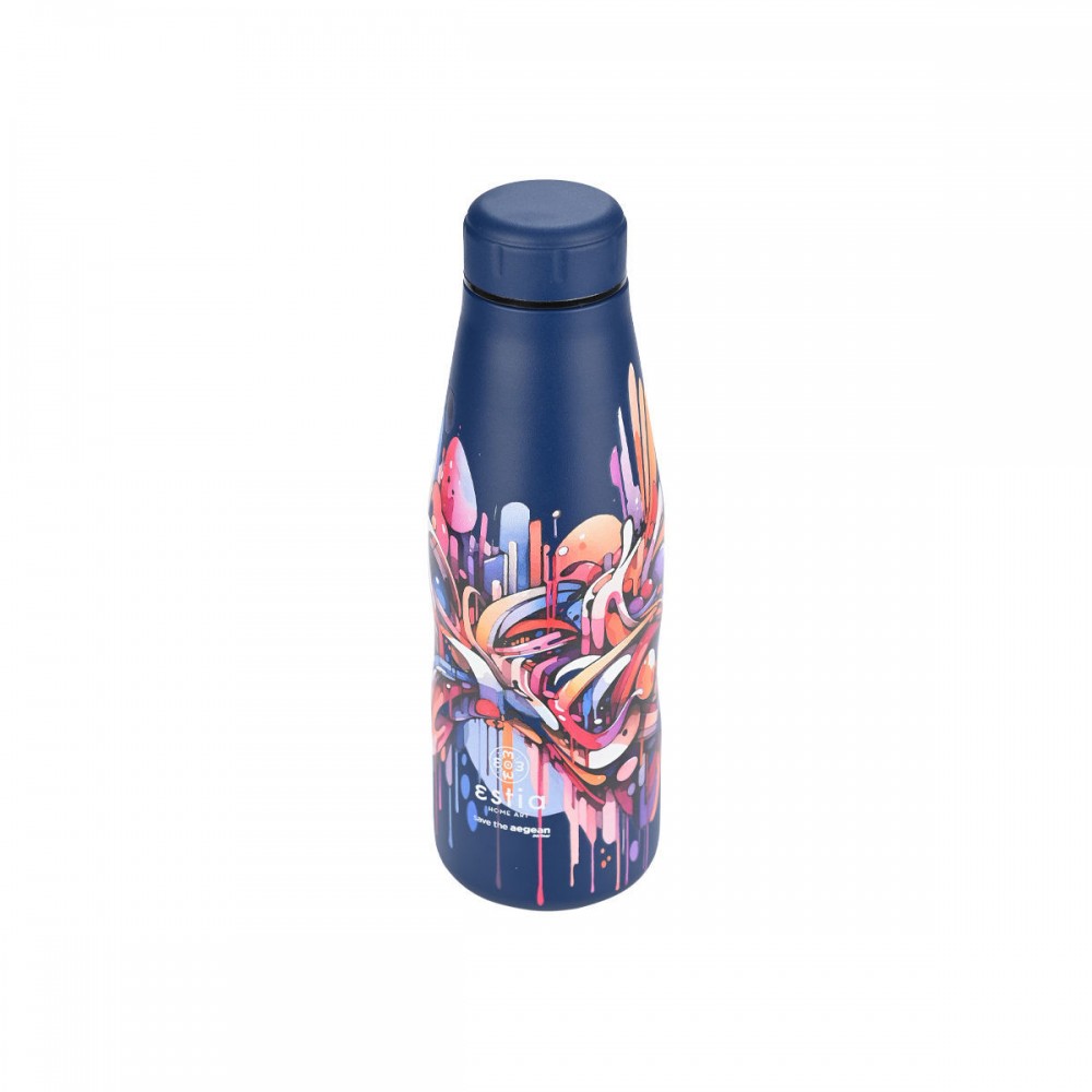 ΘΕΡΜΟΣ TRAVEL FLASK SAVE THE AEGEAN 500ml VIBRANT VORTEX 01-22075