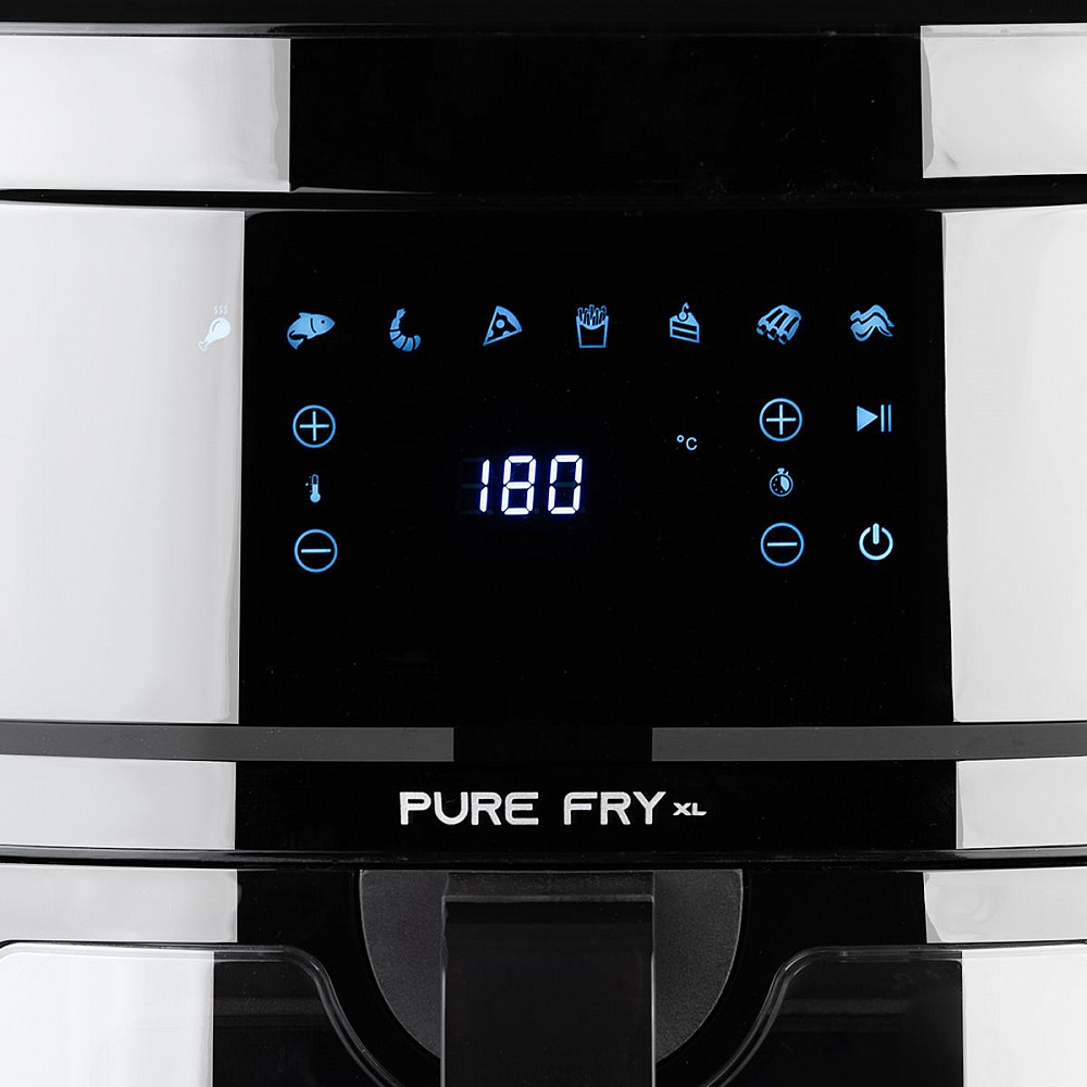 ΦΡΙΤΕΖΑ ΑΕΡΟΣ PURE FRY XL 1700w 9.1lt ME ΨΗΦΙΑΚΗ ΟΘΟΝΗ & 8 ΠΡΟΓΡΑΜΜΑΤΑ ΜΑΥΡΟ 06-20620