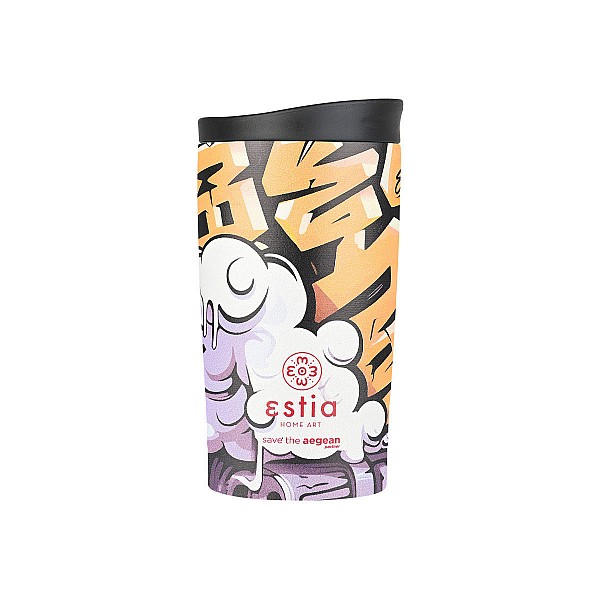 ΘΕΡΜΟΣ TRAVEL MUG SAVE THE AEGEAN 350ml GRAFFITI RHYTHM 01-25670