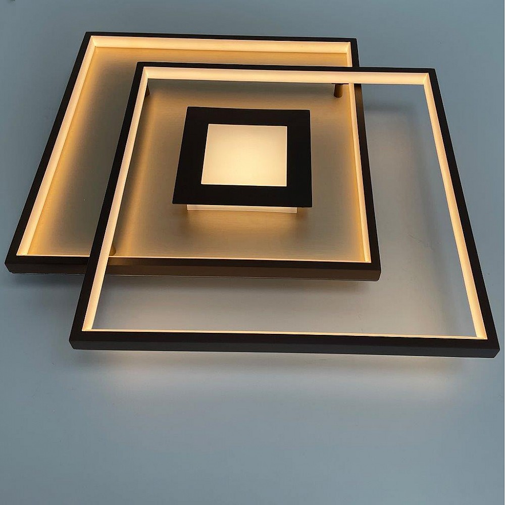 Πλαφονιέρα Φωτιστικό Οροφής Clou Χρυσό-Καπουτσίνο 50x50