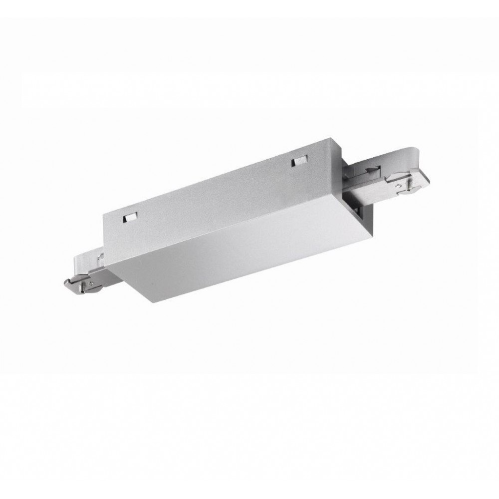 Τροφοδοσία Ράγας 1 x 500 W Center Feed Ασημί ματ m6 - HV-TRACK 6