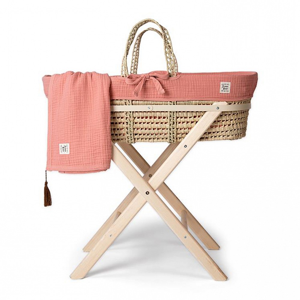 Καλαθούνα FUNNA BABY Coral Pink μαζί με ξύλινη βάση Καλαθούνα FUNNA BABY Coral Pink μαζί με ξύλινη βάση