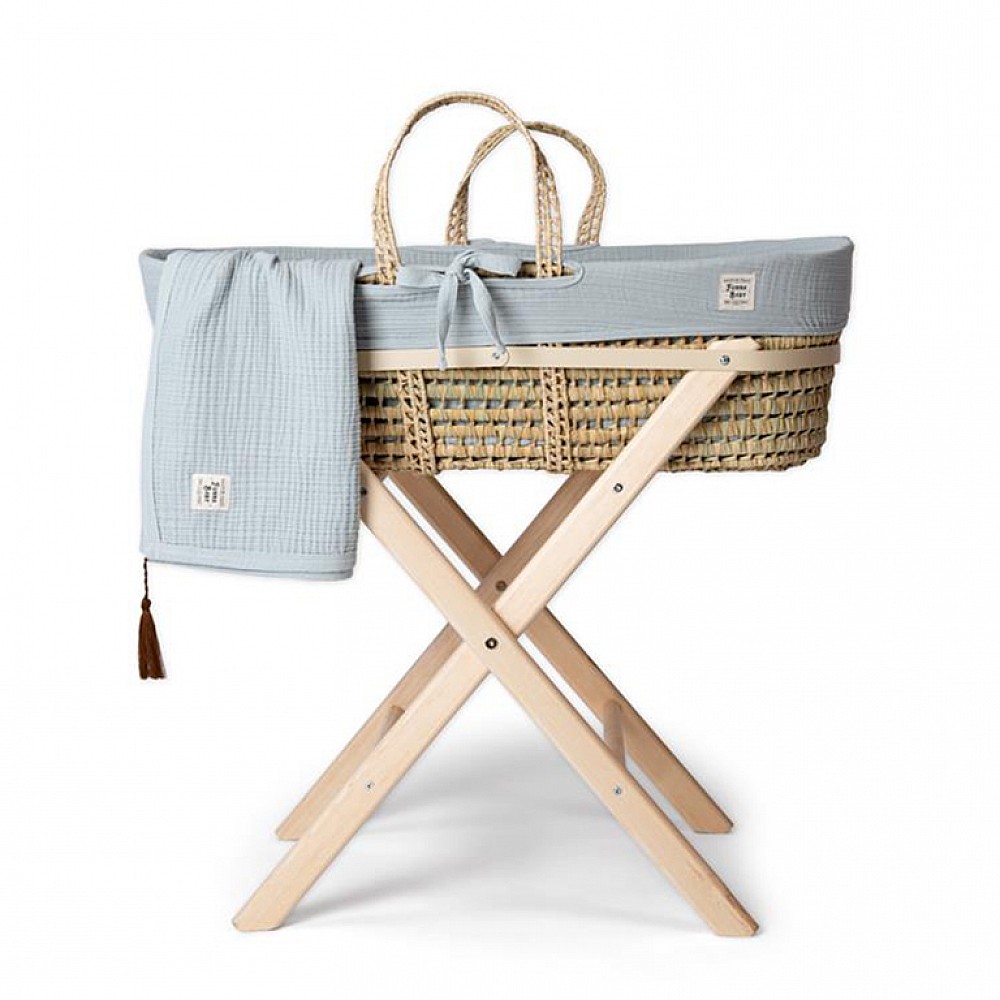 Καλαθούνα FUNNA BABY Dove Grey μαζί με ξύλινη βάση Καλαθούνα FUNNA BABY Dove Grey μαζί με ξύλινη βάση