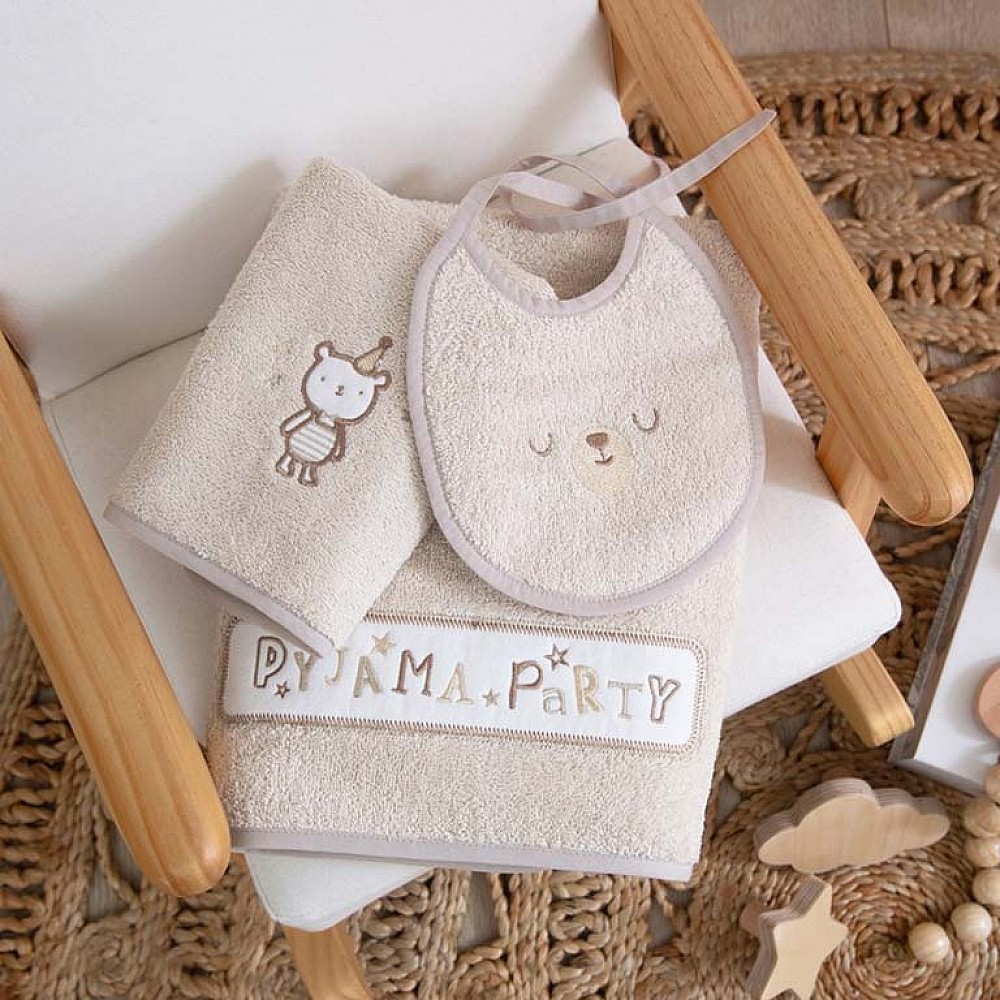 Βρεφικές Πετσέτες (Σετ 3τμχ) FUNNA BABY Pyjama (40x60 + 70x140) Βρεφικές Πετσέτες (Σετ 3τμχ) FUNNA BABY Pyjama (40x60 + 70x140)