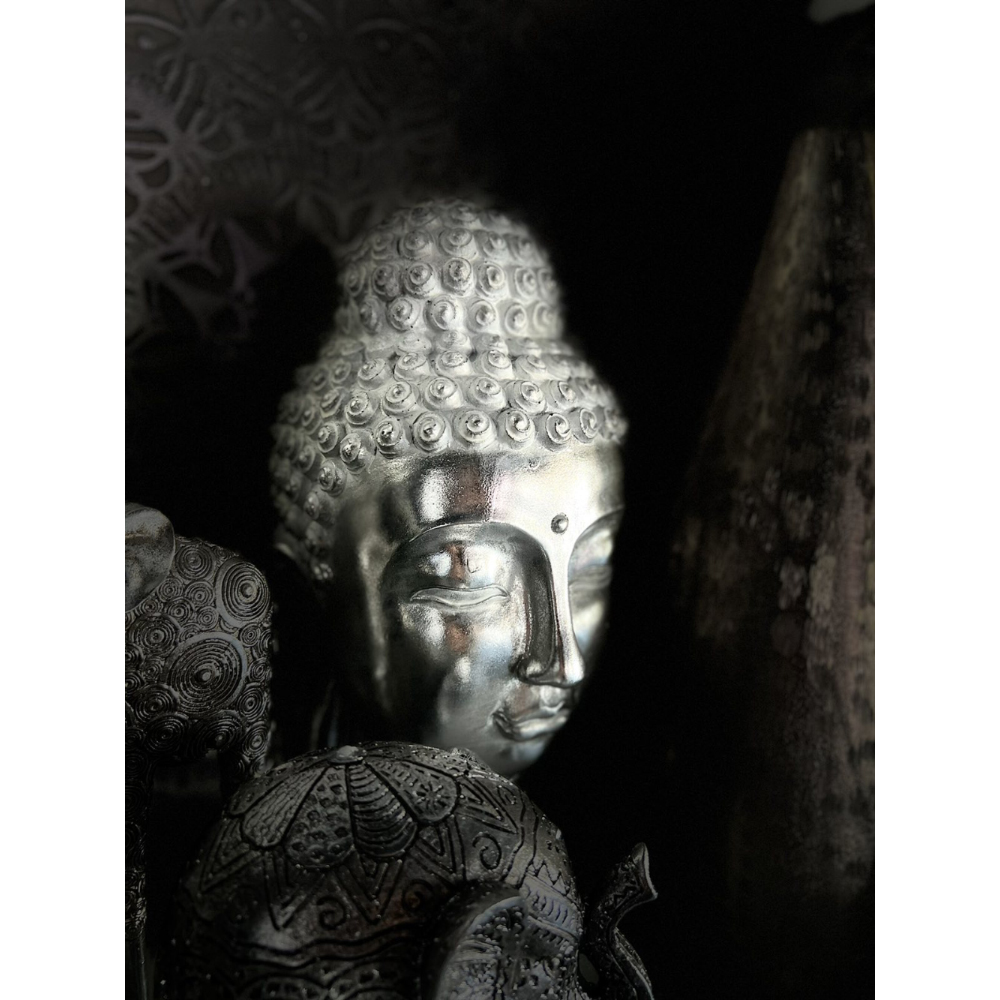 BUDAI ΔΙΑΚΟΣΜΗΤΙΚΟ ΒΟΥΔΑΣ 18x19x42 POLYRESIN ΑΣΗΜΙ INTHEBOX