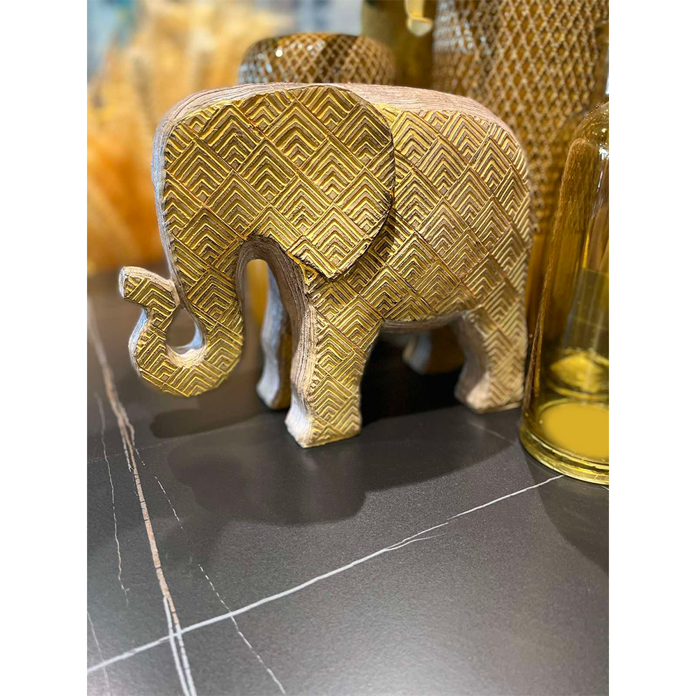 AFRICANA 1 ΔΙΑΚΟΣΜΗΤΙΚΟ ΕΛΕΦΑΝΤΑΣ 25x11x18 POLYRESIN ΚΙΤΡΙΝΟINTHEBOX