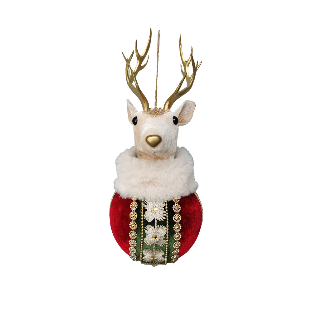 ROYAL DEER ΧΡΙΣΤΟΥΓΕΝΝΙΑΤΙΚΗ ΜΠΑΛΑ ΤΑΡΑΝΔΟΣ 11x11x24 FOAM ΠΟΛΥΧΡΩΜΟ ΒΕΛΟΥΔΟ INTHEBOX