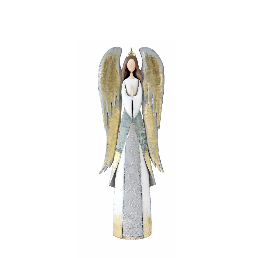 ANGEL WINGS ΧΡΙΣΤΟΥΓΕΝΝΙΑΤΙΚΟ ΔΙΑΚΟΣΜΗΤΙΚΟ ΑΓΓΕΛΟΣ 25x11x76 ΜΕΤΑΛΛΟ ΠΟΛΥΧΡΩΜΟ INTHEBOX
