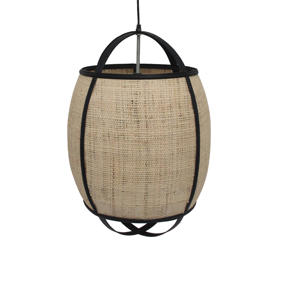 NUBIA ΦΩΤΙΣΤΙΚΟ ΟΡΟΦΗΣ 39x39x55 ΣΧΟΙΝΙ ΦΥΣΙΚΟ ΜΑΥΡΟ BAMBOOINTHEBOX