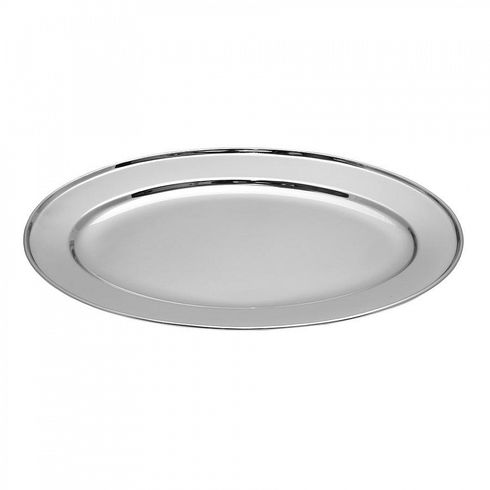 ΠΙΑΤΕΛΑ ΟΒΑΛ ΑΝΟΞΕΙΔΩΤΗ 4065-35cm - Max.Home®