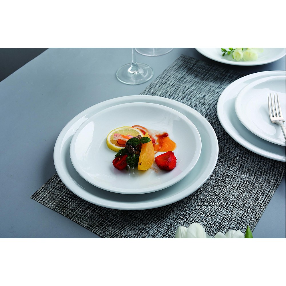 ΠΙΑΤΟ ΡΗΧΟ Φ25.5cm ΛΕΥΚΟ SLIM RIM - ORIANA FERELLI® ΠΙΑΤΟ ΡΗΧΟ Φ25.5cm ΛΕΥΚΟ SLIM RIM - ORIANA FERELLI®