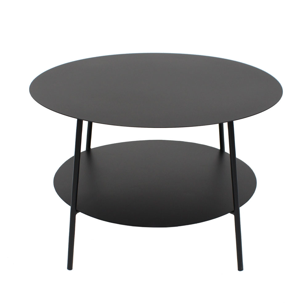 LIBERTA SIMPLE COFFEE TABLE ΜΑΥΡΟ 60x60x40