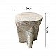 LIBERTA LITHOS HANDLE SIDE TABLE BEIGE 36x36x47