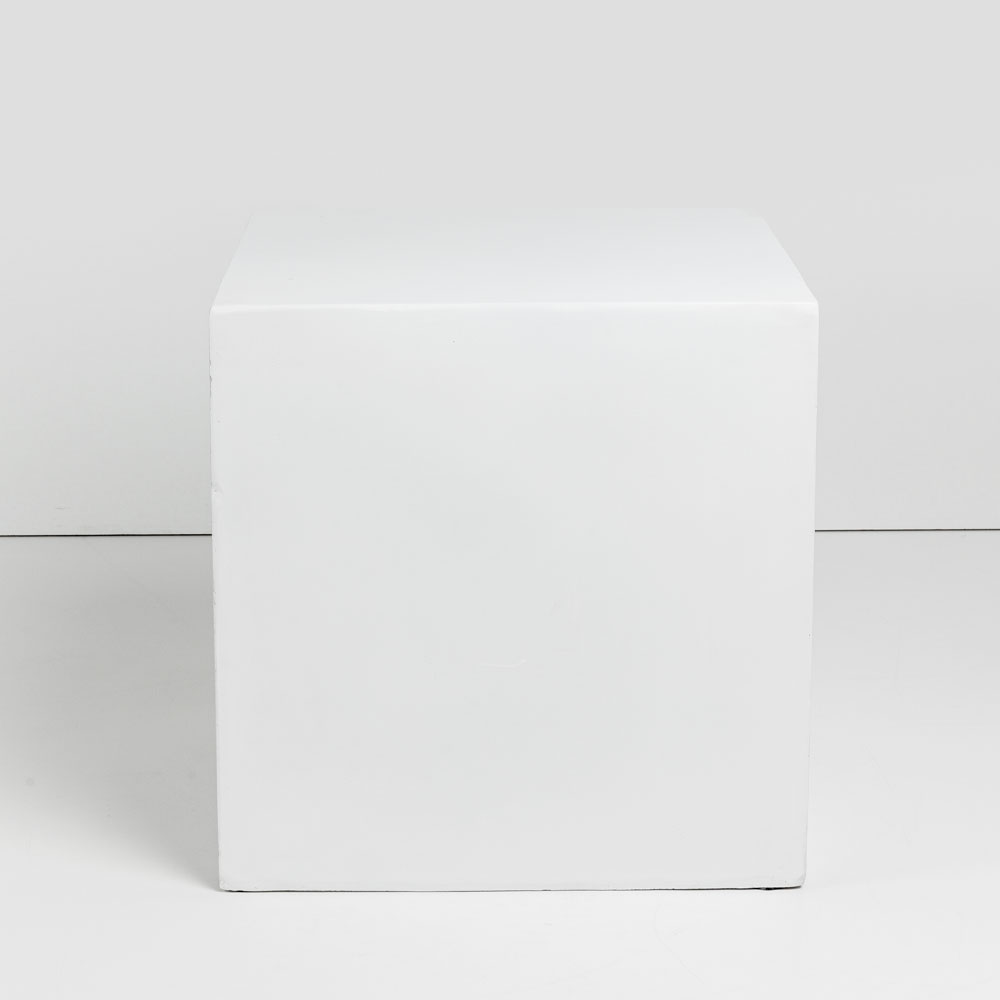 LIBERTA LITHOS SQUARE SIDE TABLE ΛΕΥΚΟ 55.5x55.5x57