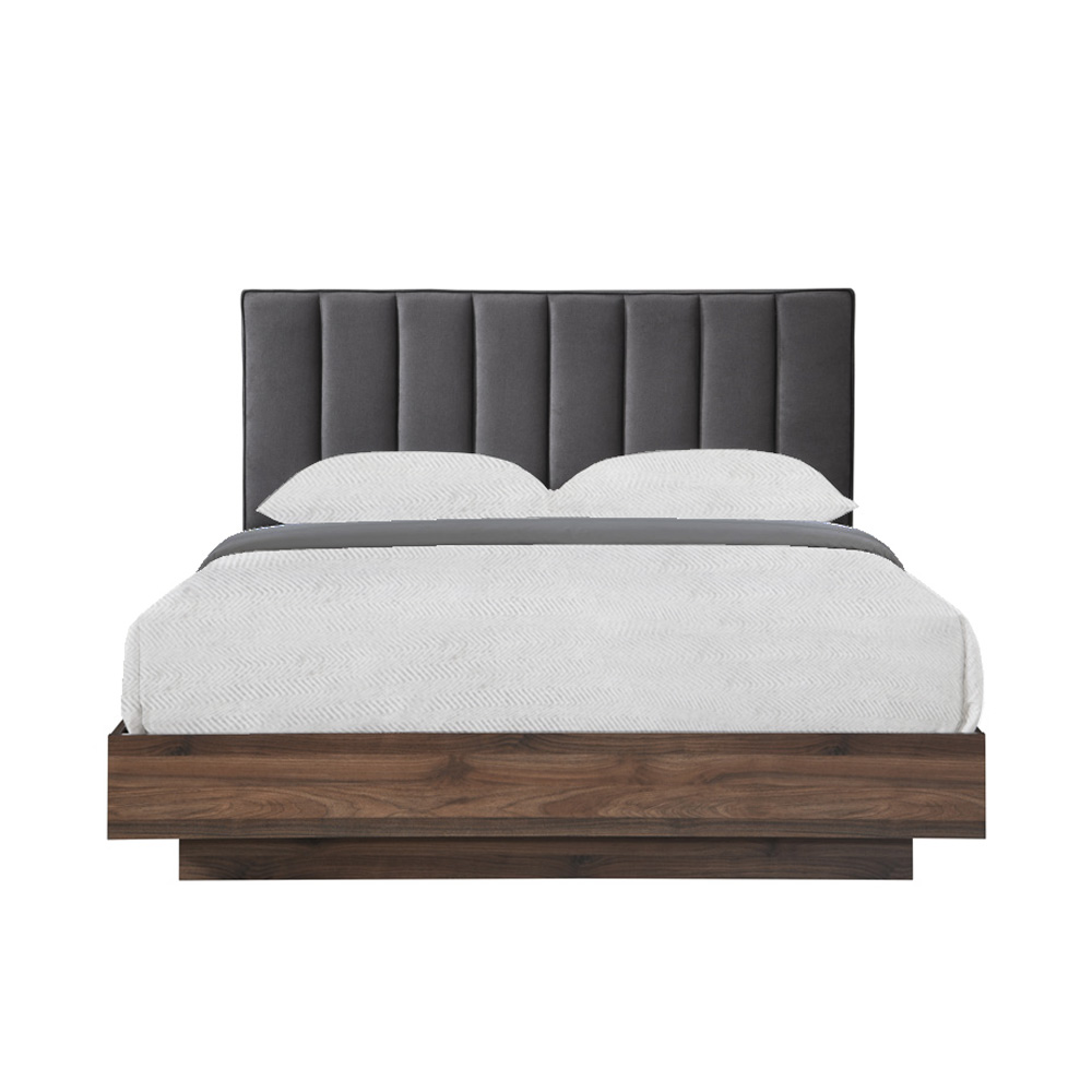 LIBERTA BOXY ΚΡΕΒΑΤΙ (ΓΙΑ ΣΤΡΩΜΑ 160x200cm) ΓΚΡΙ ΣΚΟΥΡΟ ΚΑΡΥΔΙ 211.5x165x111.2 LIBERTA BOXY ΚΡΕΒΑΤΙ (ΓΙΑ ΣΤΡΩΜΑ 160x200cm) ΓΚΡΙ ΣΚΟΥΡΟ ΚΑΡΥΔΙ 211.5x165x111.2