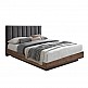 LIBERTA BOXY ΚΡΕΒΑΤΙ (ΓΙΑ ΣΤΡΩΜΑ 160x200cm) ΓΚΡΙ ΣΚΟΥΡΟ ΚΑΡΥΔΙ 211.5x165x111.2 LIBERTA BOXY ΚΡΕΒΑΤΙ (ΓΙΑ ΣΤΡΩΜΑ 160x200cm) ΓΚΡΙ ΣΚΟΥΡΟ ΚΑΡΥΔΙ 211.5x165x111.2