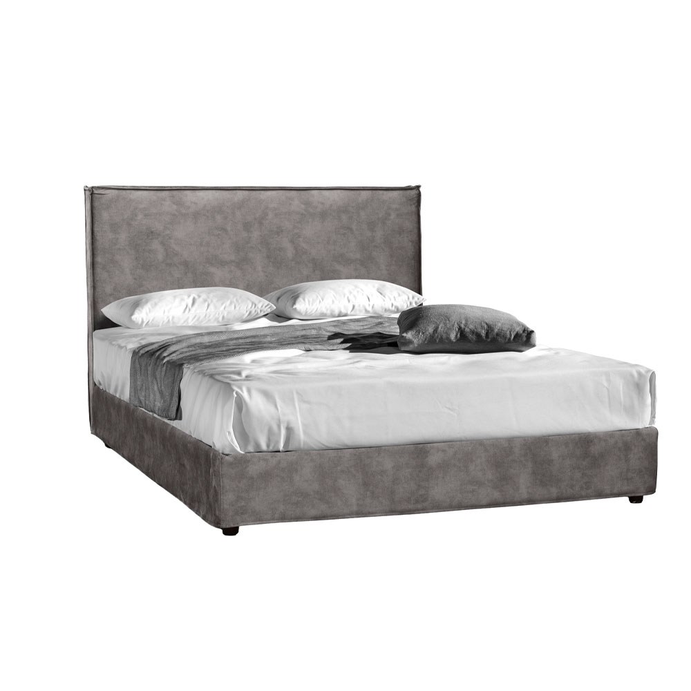 LIBERTA DOMUS ΚΡΕΒΑΤΙ (ΓΙΑ ΣΤΡΩΜΑ 160x200cm) SILVER ΓΚΡΙ 210x160x115 LIBERTA DOMUS ΚΡΕΒΑΤΙ (ΓΙΑ ΣΤΡΩΜΑ 160x200cm) SILVER ΓΚΡΙ 210x160x115