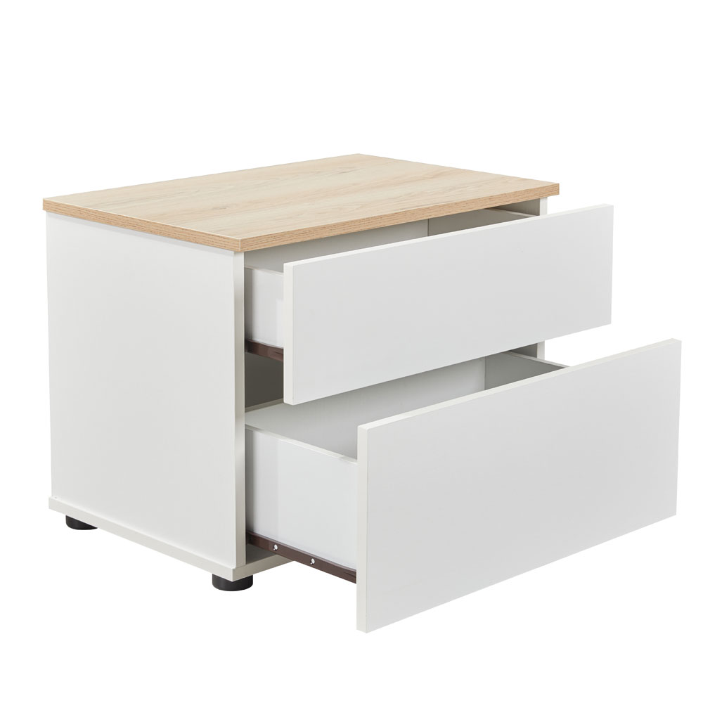 LIBERTA LUCIDO ΚΟΜΟΔΙΝΟ 2ΣΥΡΤΑΡΙΑ ΛΕΥΚΟ OAK ΦΥΣΙΚΟ 58x39x44.5 LIBERTA LUCIDO ΚΟΜΟΔΙΝΟ 2ΣΥΡΤΑΡΙΑ ΛΕΥΚΟ OAK ΦΥΣΙΚΟ 58x39x44.5