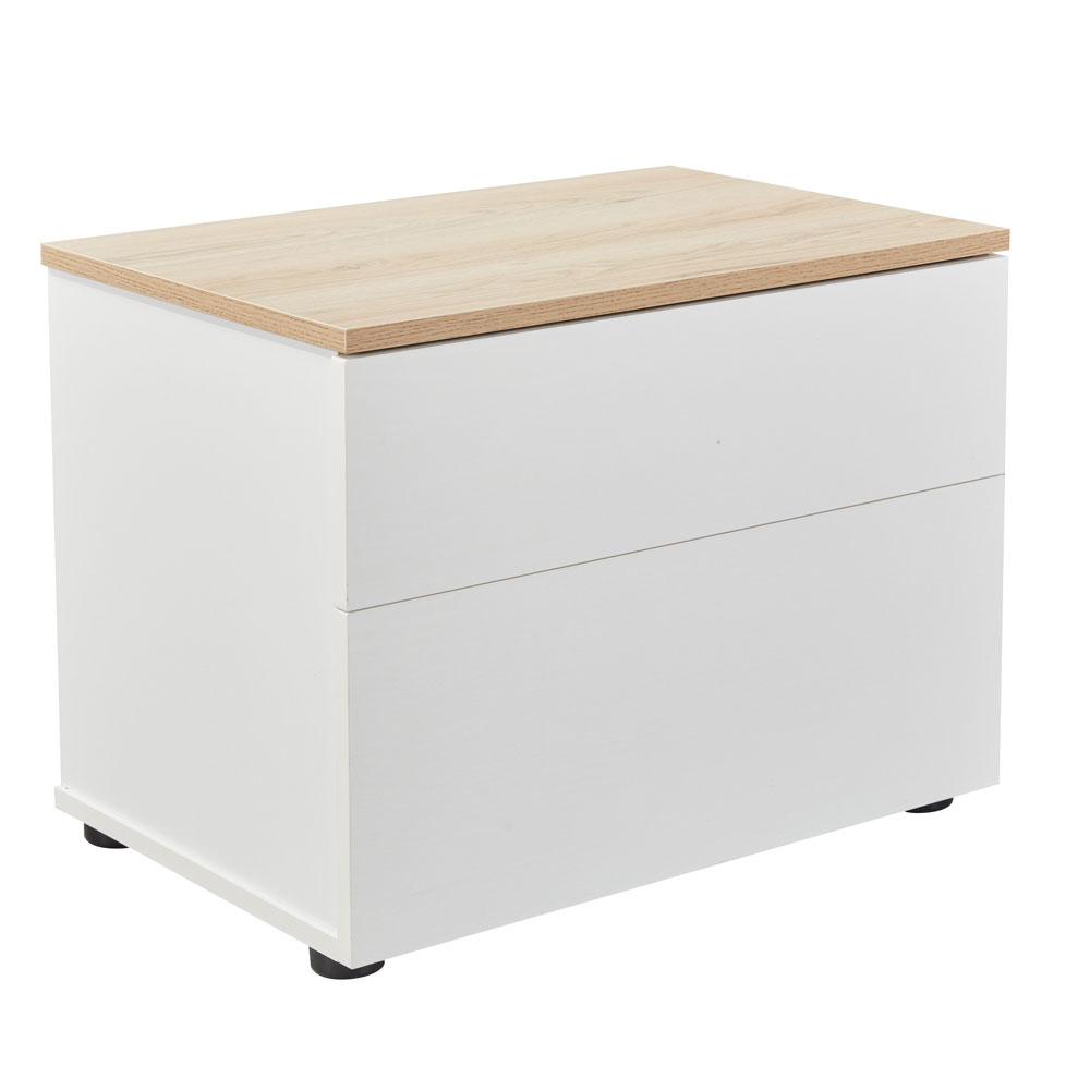 LIBERTA LUCIDO ΚΟΜΟΔΙΝΟ 2ΣΥΡΤΑΡΙΑ ΛΕΥΚΟ OAK ΦΥΣΙΚΟ 58x39x44.5 LIBERTA LUCIDO ΚΟΜΟΔΙΝΟ 2ΣΥΡΤΑΡΙΑ ΛΕΥΚΟ OAK ΦΥΣΙΚΟ 58x39x44.5