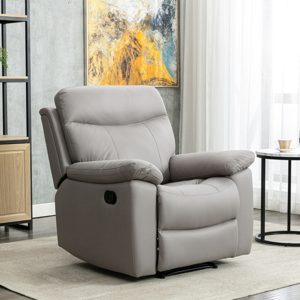 LIBERTA MADE ΠΟΛΥΘΡΟΝΑ RECLINER GREZ 95x95xH99cm