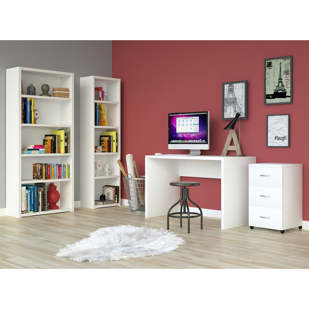 LIBERTA ERGO ΒΙΒΛΙΟΘΗΚΗ 4ΡΑΦΙΑ ΛΕΥΚΟ 79x29x180