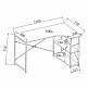 LIBERTA EDGE ΓΡΑΦΕΙΟ SONOMA ΜΑΥΡΟ 120x73xH75cm