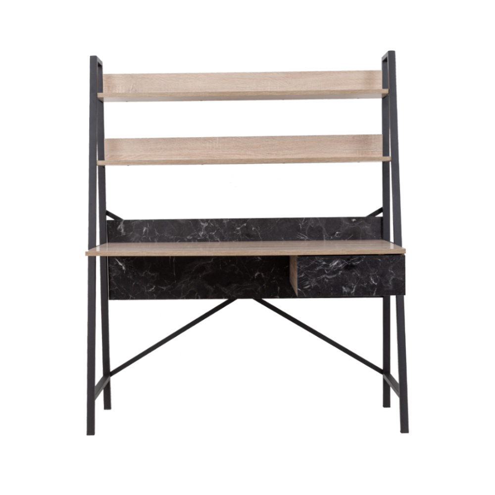 LIBERTA ATRIUM ΓΡΑΦΕΙΟ 1ΣΥΡΤΑΡΙ SONOMA ΜΑΥΡΟ ΠΕΤΡΑ 125x55x150