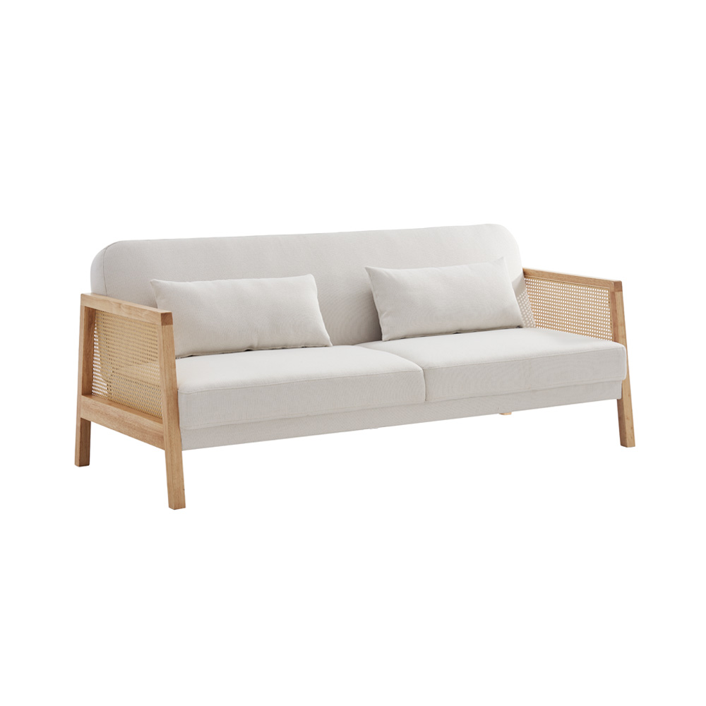 LIBERTA AMMOS ΚΑΝΑΠΕΣ ΚΡΕΒΑΤΙ 3ΘΕΣΙΟΣ OFF WHITE 196x82x81